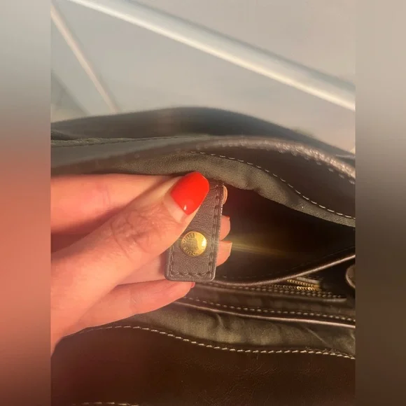 $1,280 LOUIS VUITTON Mini Lin “Lucille” GM Tote Bag, Green Canvas/Brown Leather - Picture 9 of 17